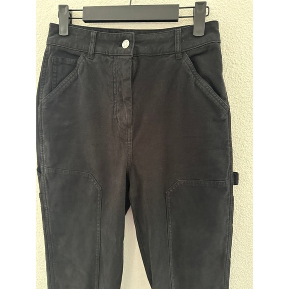Wilfred Free Carpenter Pants Women 4 Black High Rise Utility Workwear Gorpcore - Picture 6 of 11